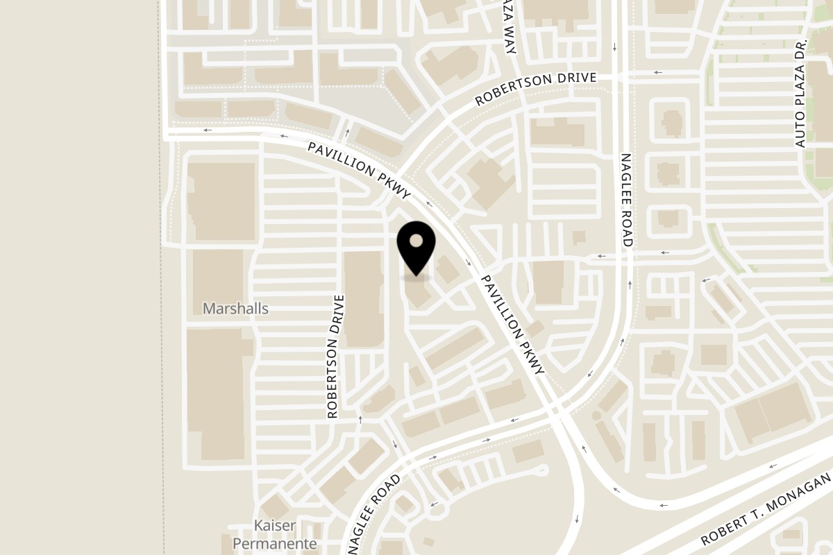 Map showing the location of Love Nutrition on 2706 Pavilion Pkwy #105 in Tracy